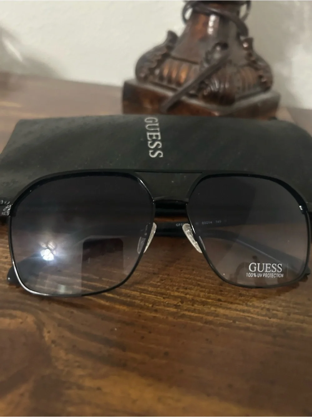 GUESS Aviator Style Sunglasses with Case